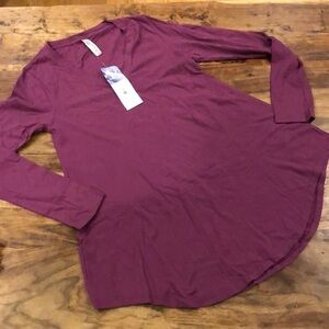 Blue Canoe V-Neck Flared Tunic Top Purple small